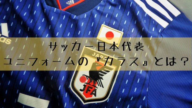 サッカー日本代表ユニフォームの カラス って何 エンブレムの意味と由来 雑記ブログ リベログ